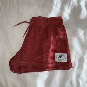 Nike Crimson Mesh Athletic Shorts